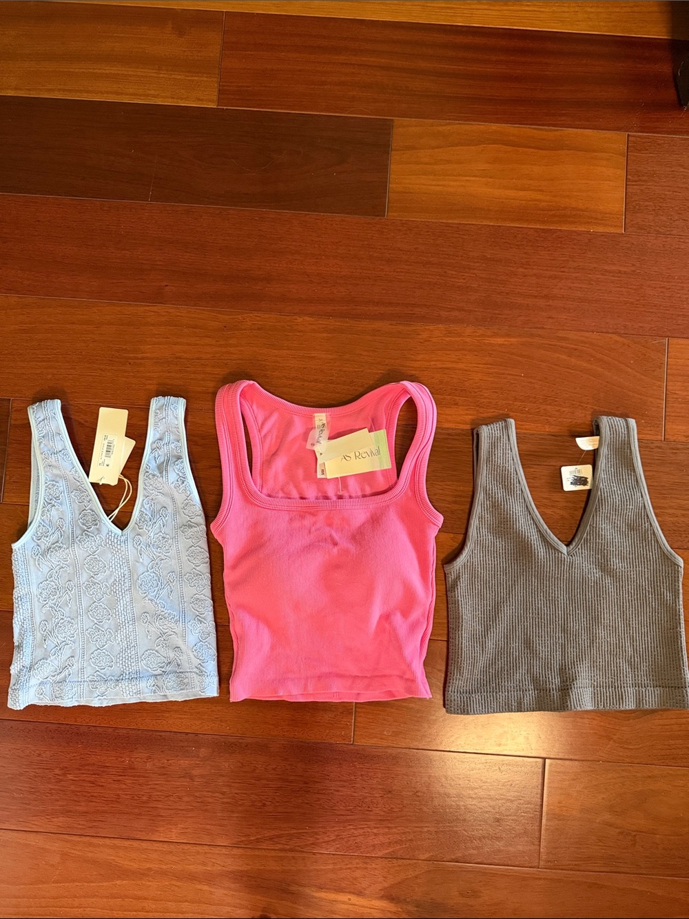 Three cute crop tops brand new selling together as ONE. Brand New w Tags.